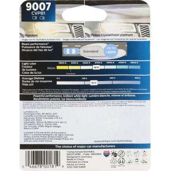 2017 Peterbilt 337 Headlight Bulb High Beam and Low Beam Philips 9007CVPB1 image 1 of 4