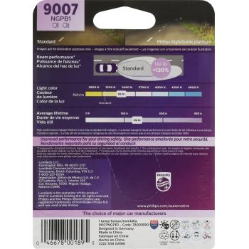 2017 Peterbilt 337 Headlight Bulb High Beam and Low Beam Philips 9007NGPB1 image 1 of 4