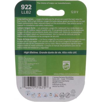 2005 Ford Ranger Center High Mount Stop Light Bulb Philips 922LLB2 image 4 of 4