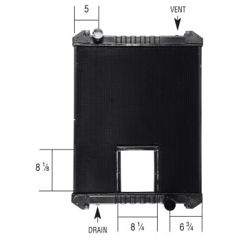 1998 Freightliner FLD120 Radiator Spectra Premium 20011705C image 2 of 2