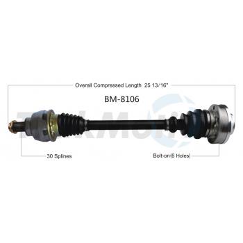 2010 BMW M6 CV Axle Shaft Rear Left TrakMotive BM8106 image 1 of 3