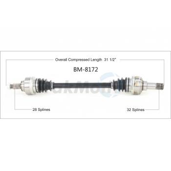 2013 BMW 335i CV Axle Shaft Rear Right TrakMotive BM8172 image 1 of 3