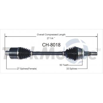 1998 Chrysler Intrepid CV Axle Shaft