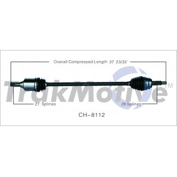 2014 Jeep Compass CV Axle Shaft Front Right TrakMotive CH8112 image 1 of 3