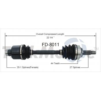 1999 Mercury Cougar CV Axle Shaft