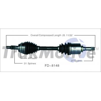 2013 Ford Edge CV Axle Shaft Front Left TrakMotive FD8148 image 1 of 3