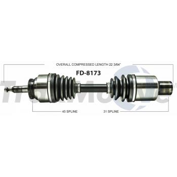 2013 Ford F-150 CV Axle Shaft Front Right TrakMotive FD8173 image 1 of 3