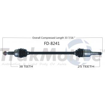 2013 Ford Edge CV Axle Shaft Rear Left TrakMotive FD8241 image 1 of 3