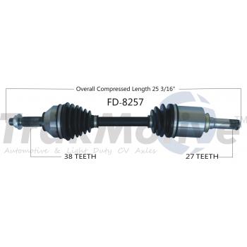 2014 Ford Taurus CV Axle Shaft Front Left TrakMotive FD8257 image 1 of 3