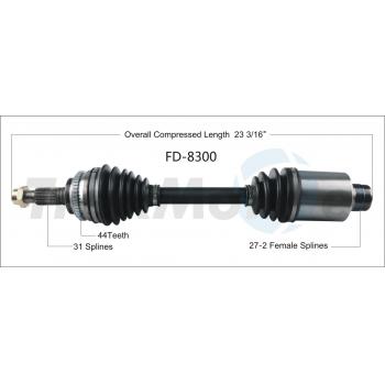 2013 Ford Edge CV Axle Shaft Front Right TrakMotive FD8300 image 1 of 3