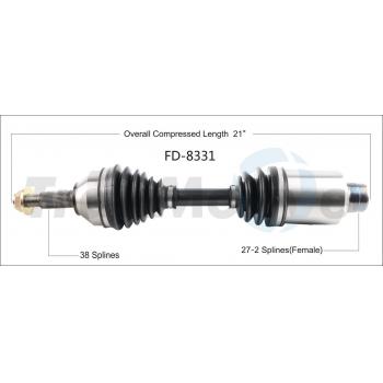 2014 Ford Taurus CV Axle Shaft Front Right TrakMotive FD8331 image 1 of 3