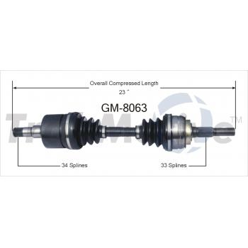 1983 Cadillac Cimarron CV Axle Shaft