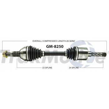 2006 Buick Rendezvous CV Axle Shaft Front Right TrakMotive GM8250 image 1 of 3