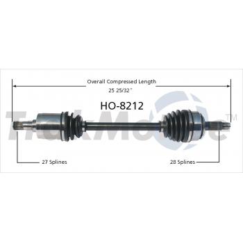 2007 Acura TSX CV Axle Shaft Front Left TrakMotive HO8212 image 1 of 3
