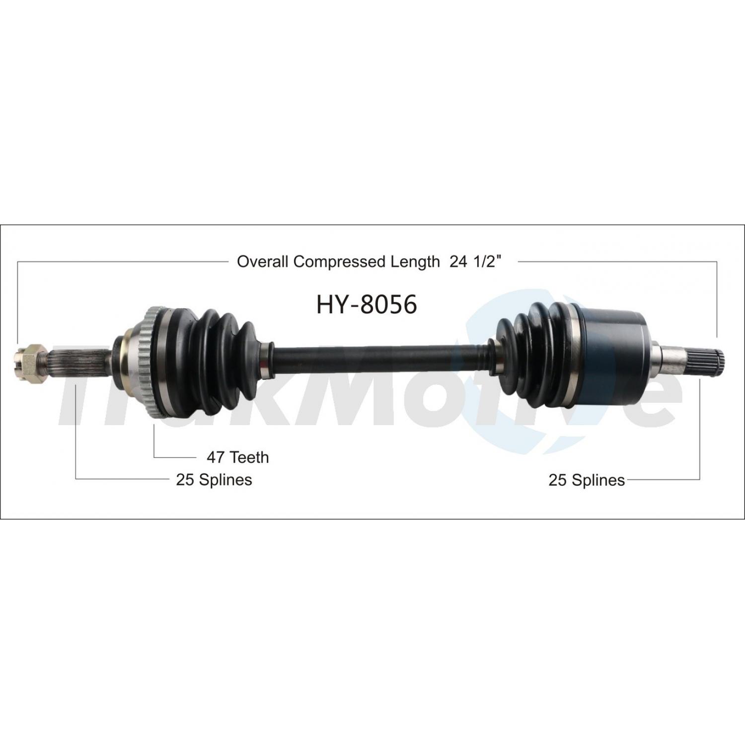 TrakMotive HY8056 CV Axle Shaft product image 1 of 3