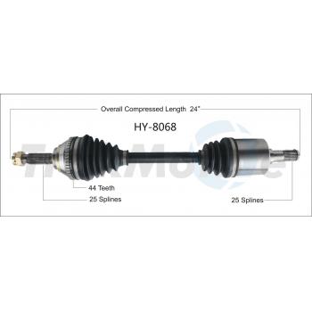 1991 Hyundai Sonata CV Axle Shaft Front Right TrakMotive HY8068 image 1 of 3