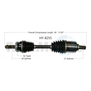 2012 Hyundai Veracruz CV Axle Shaft Front Left TrakMotive HY8255 image 1 of 3