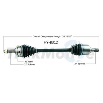 2016 Hyundai Elantra GT CV Axle Shaft