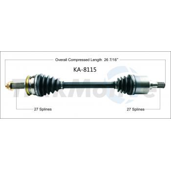 2008 Kia Optima CV Axle Shaft Front Left TrakMotive KA8115 image 1 of 3