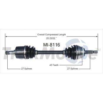 2002 Mitsubishi Diamante CV Axle Shaft