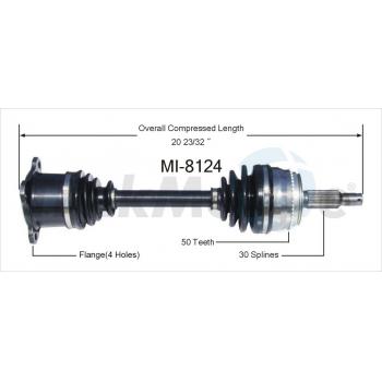 2001 Mitsubishi Montero CV Axle Shaft