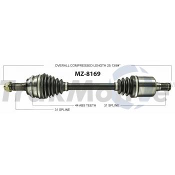 2009 Mazda CX-7 CV Axle Shaft Front Left TrakMotive MZ8169 image 1 of 3