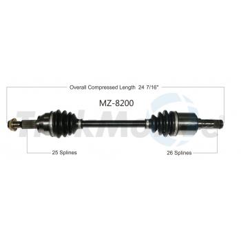 2011 Mazda 2 CV Axle Shaft