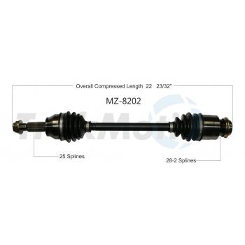 2011 Mazda 2 CV Axle Shaft Front Right TrakMotive MZ8202 image 1 of 3