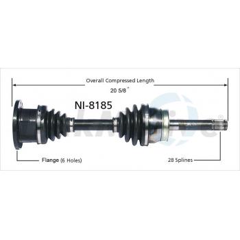 2004 Nissan Pathfinder CV Axle Shaft