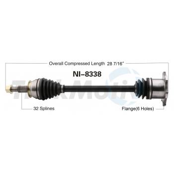 2012 Infiniti FX35 CV Axle Shaft Rear Right TrakMotive NI8338 image 1 of 3