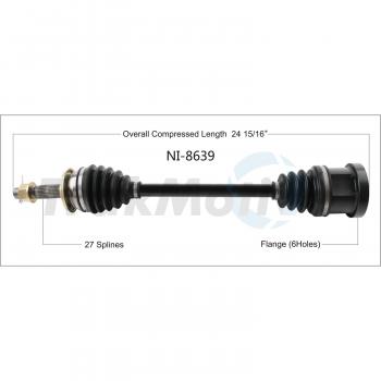 2017 Infiniti QX50 CV Axle Shaft Front Left TrakMotive NI8639 image 1 of 4