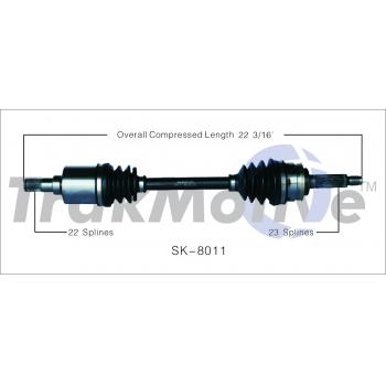 1992 Suzuki Swift CV Axle Shaft Front Left TrakMotive SK8036 image 1 of 3