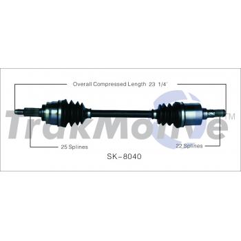 1992 Suzuki Swift CV Axle Shaft Front Left TrakMotive SK8040 image 1 of 3