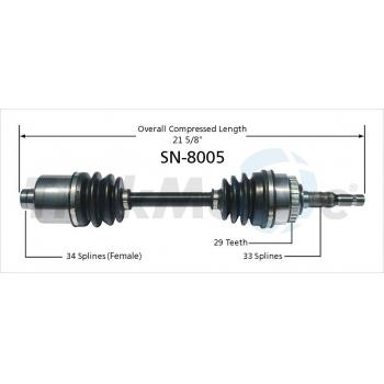 2001 Saturn L100 CV Axle Shaft