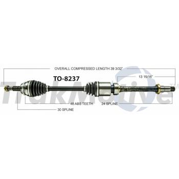 2010 Toyota Highlander CV Axle Shaft