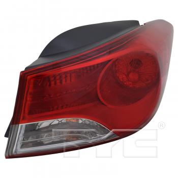 2012 Hyundai Elantra Tail Light Assembly Right Outer TYC 1111831009 image 3 of 4