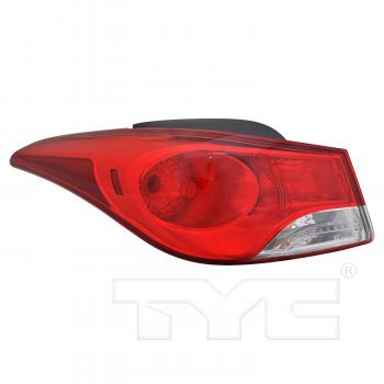 2012 Hyundai Elantra Tail Light Assembly Left Outer TYC 111183290 image 1 of 4