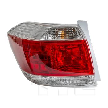 2011 Toyota Highlander Tail Light Assembly Left TYC 11635000 image 1 of 4