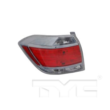 2011 Toyota Highlander Tail Light Assembly Right TYC 11635501 image 1 of 2