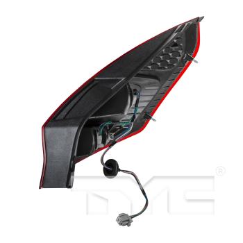 2011 Ford Fiesta Tail Light Assembly Left TYC 11638200 image 4 of 4