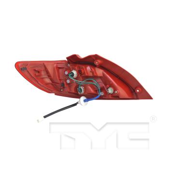2011 Mazda 2 Tail Light Assembly Right TYC 11647300 image 2 of 4