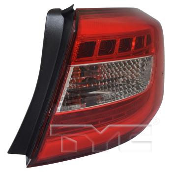 2017 Hyundai Sonata Tail Light Assembly Right Outer TYC 11672300 image 3 of 4