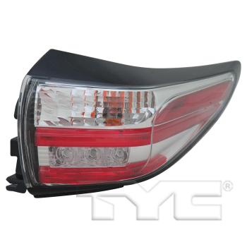 2016 Nissan Murano Tail Light Assembly Right Outer TYC 116771009 image 4 of 4