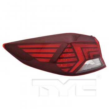 2020 Hyundai Elantra Tail Light Assembly Left Outer TYC 119160009 image 1 of 4