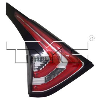 2016 Nissan Murano Tail Light Assembly Left Inner TYC 175560009 image 3 of 3