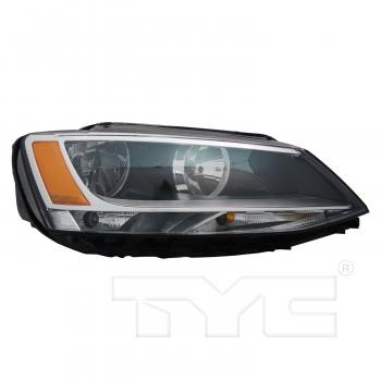 2013 Volkswagen Jetta Headlight Assembly Right TYC 201256100 image 1 of 4