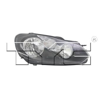 2013 Volkswagen Jetta Headlight Assembly Right TYC 201268500 image 1 of 3