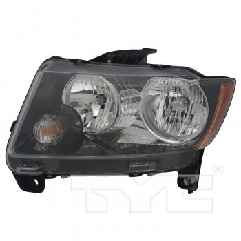 2014 Jeep Compass Headlight Assembly Left TYC 209166809 image 1 of 4