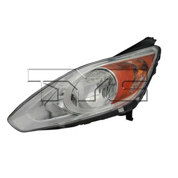 2013 Ford C-Max Headlight Assembly Left TYC 209558009 image 3 of 3