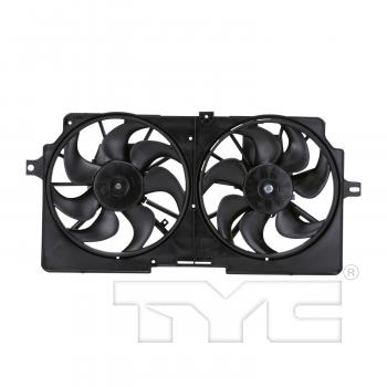2000 Oldsmobile Silhouette Dual Radiator and Condenser Fan Assembly TYC 620410 image 1 of 4